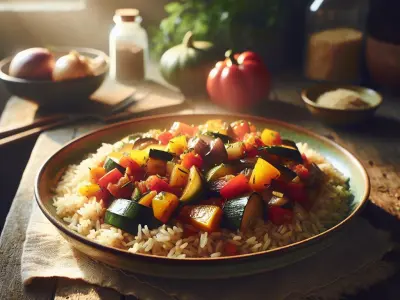 Ratatouille Provençale au Riz Complet