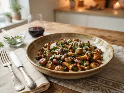 Poêlée de champignons et châtaignes