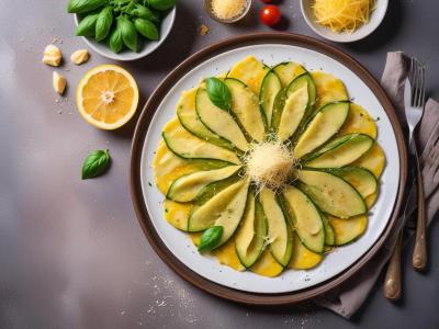 Carpaccio de courgettes au parmesan