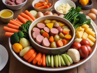 Pot-au-feu de légumes racines et saucisses