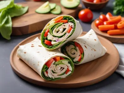 Wraps aux crudités fraîches