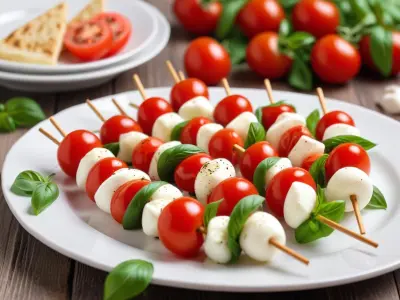 Mini Brochettes Caprese Faciles