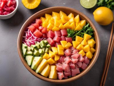Poke Bowl Exotique au Thon et à la Mangue