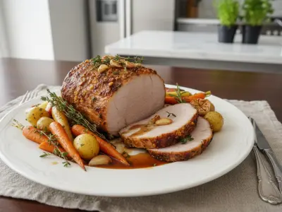 Rôti de Porc Traditionnel au Thym et à l'Ail