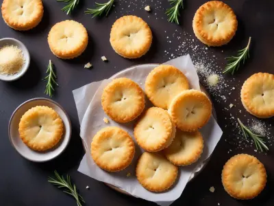 Sablés croustillants au parmesan et thym