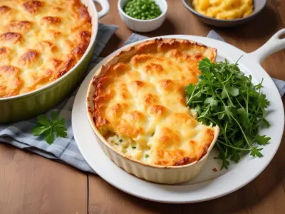 Gratin Dauphinois Traditionnel et Salade Verte Croquante