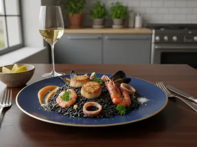 Risotto Noir aux Trésors de l'Abysse