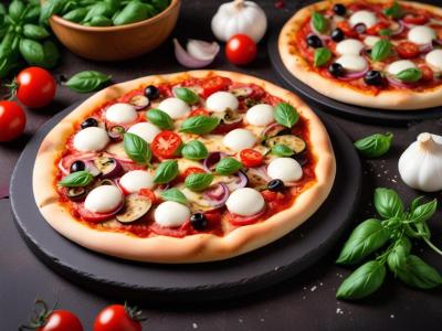 Pizza Estivale aux Légumes Grillés et Mozzarella