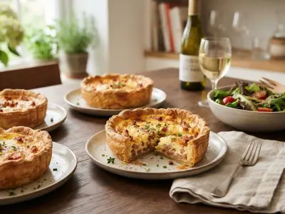 Quiches lorraines individuelles croustillantes et fondantes