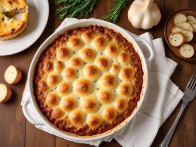 Gratin Fondant à la Viande Hachée et Champignons