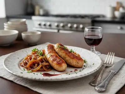 Andouillettes de Troyes au Four et Oignons Confits