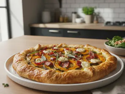 Tarte Rustique au Butternut et Bacon Fumé