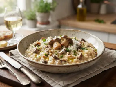 Risotto aux cèpes et parmesan