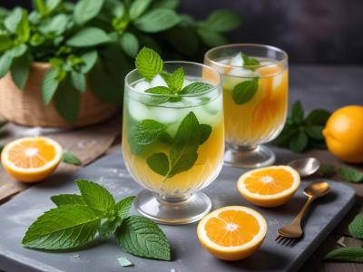 Thé Glacé Pêche-Menthe Maison
