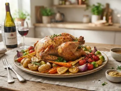 Poulet rôti et ses légumes de saison