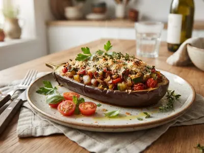 Aubergines farcies à la provençale