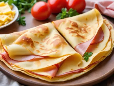 Crêpes Salées Jambon Fromage Faciles