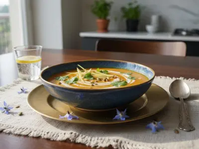 Velouté de Carottes au Gingembre et Lait de Coco