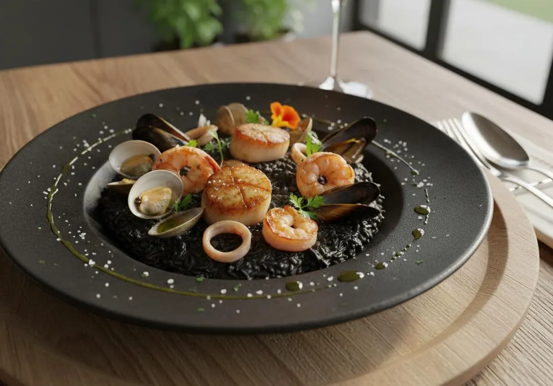 Risotto Noir aux Trésors de l'Océan