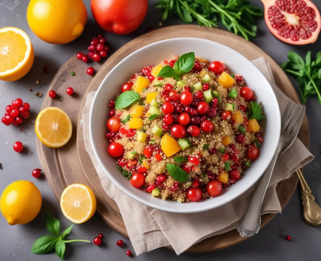 Salade de Quinoa aux Agrumes et Grenade