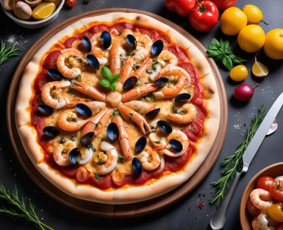 Pizza aux Fruits de Mer Frais