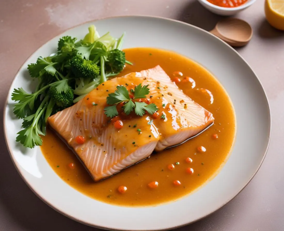 Poisson vapeur sauce gingembre