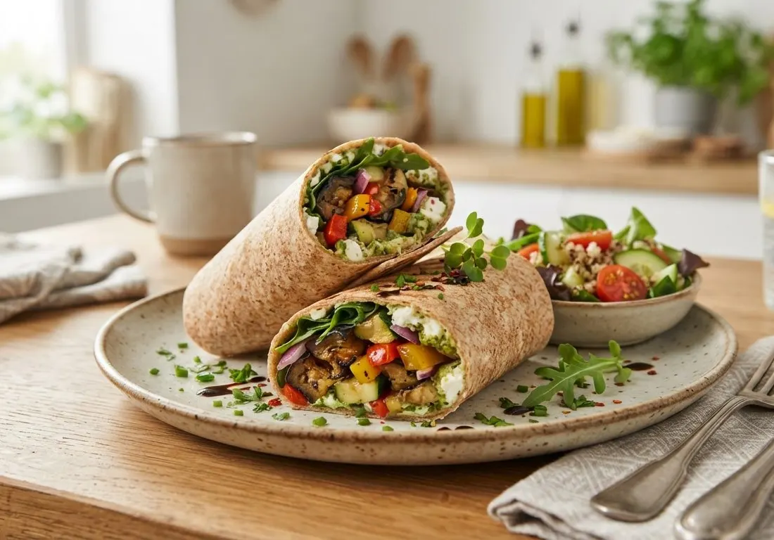 Wrap de légumes grillés