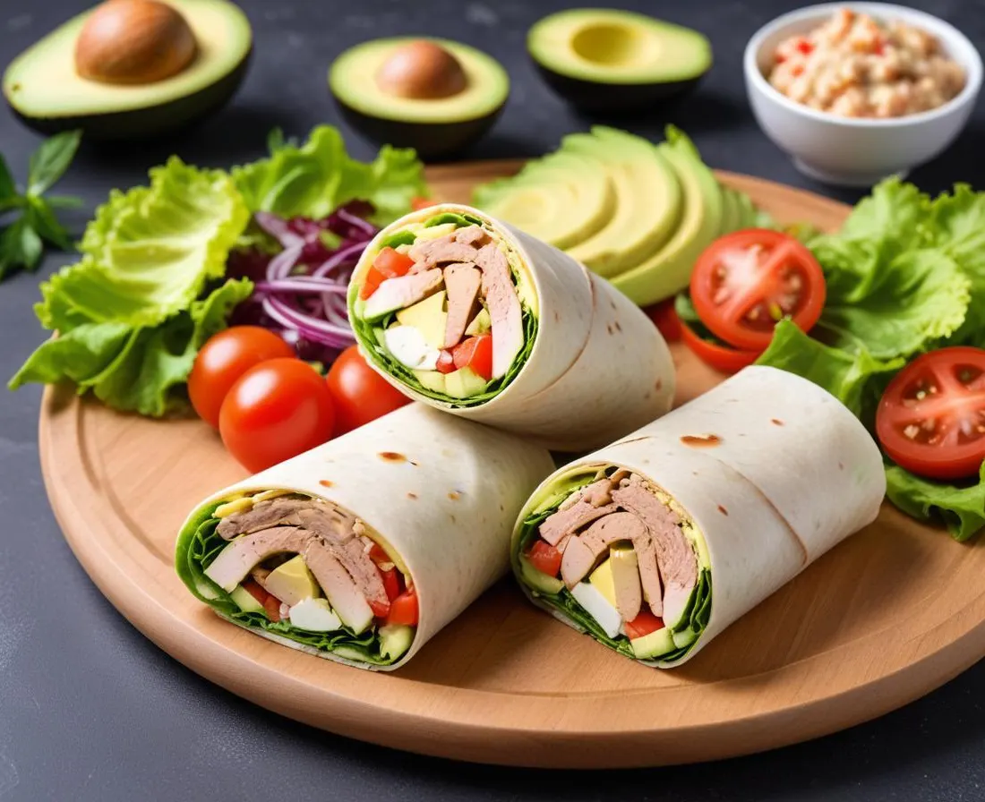 Wrap Thon, Avocat et Salade Fraîcheur