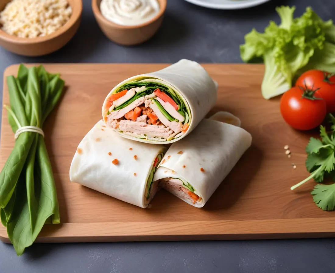 Wrap au thon et concombre