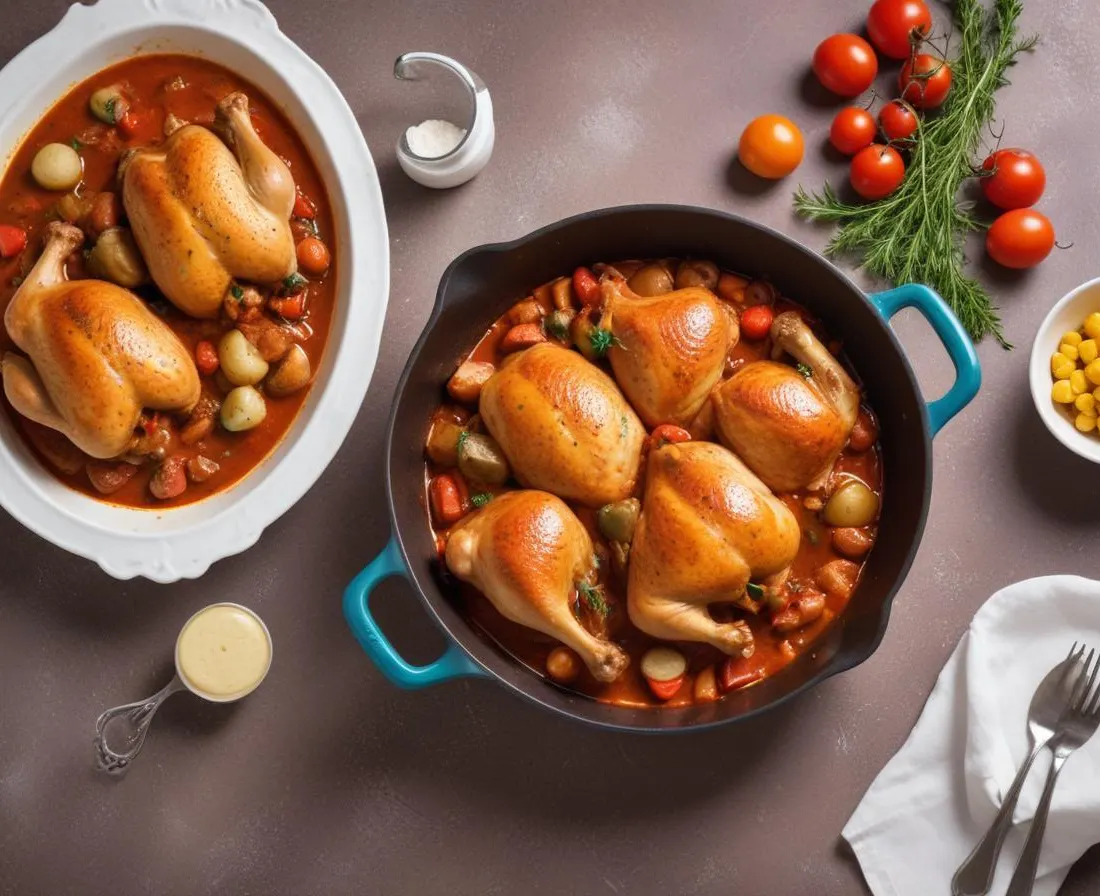 Poulet basquaise savoureux au Cookeo