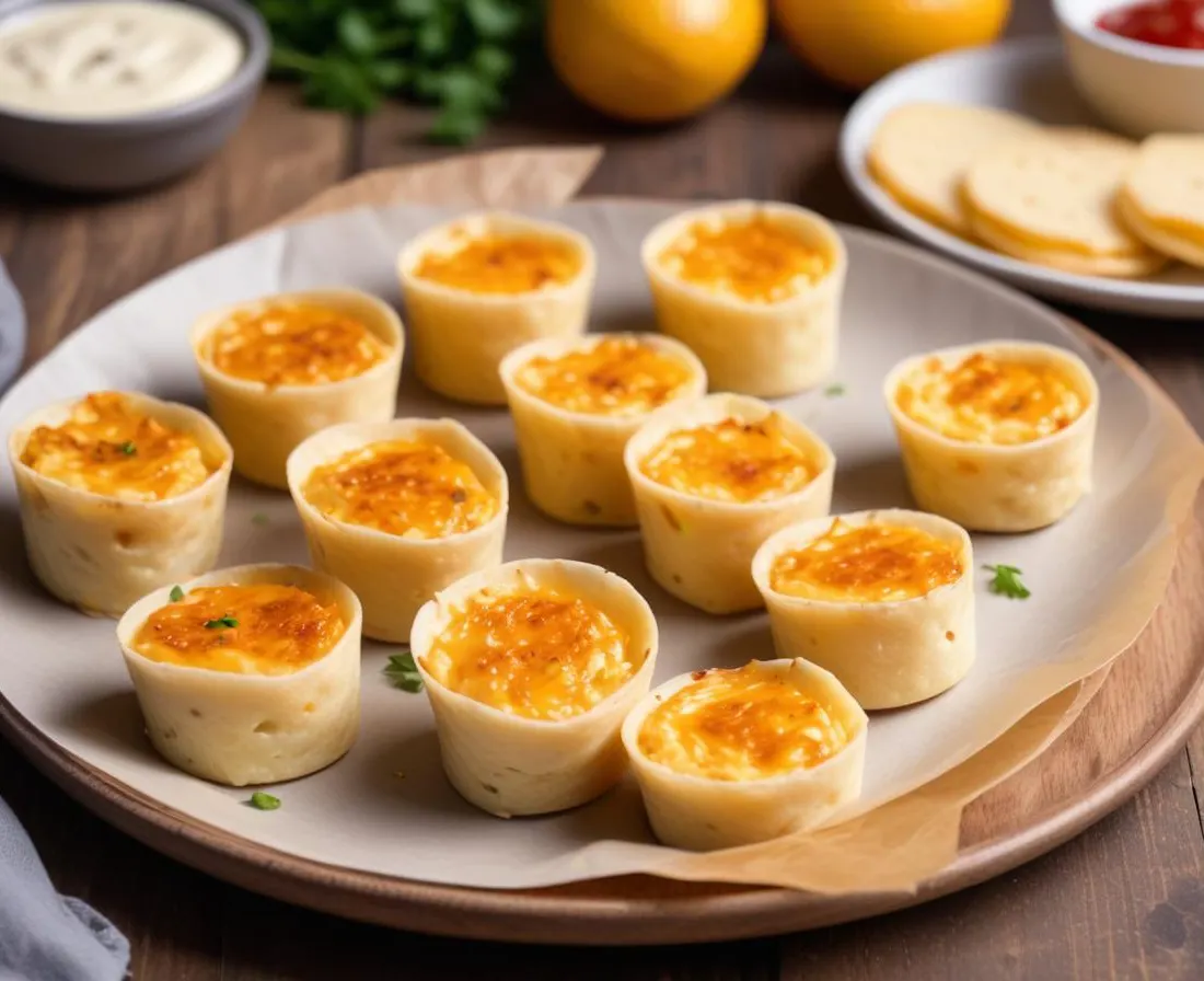 Bouchées de Tortilla Roulée au Fromage