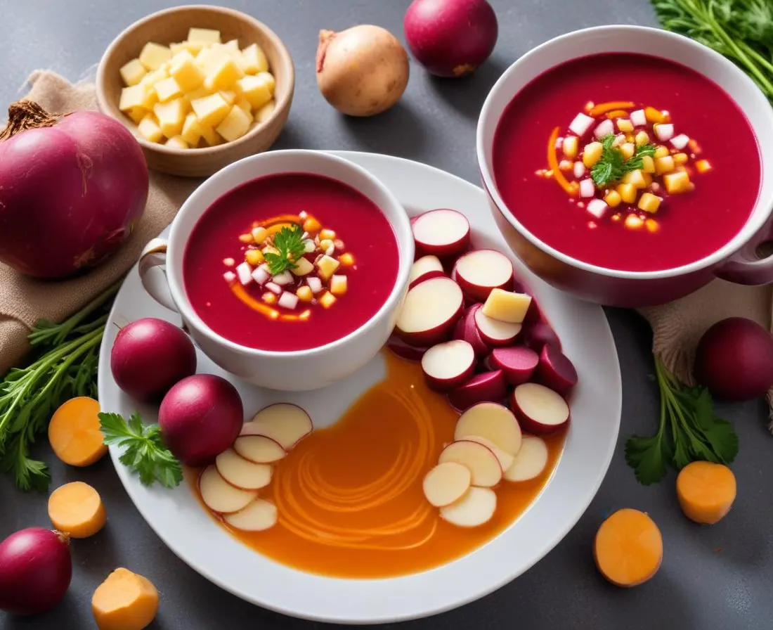 Soupe froide de betteraves