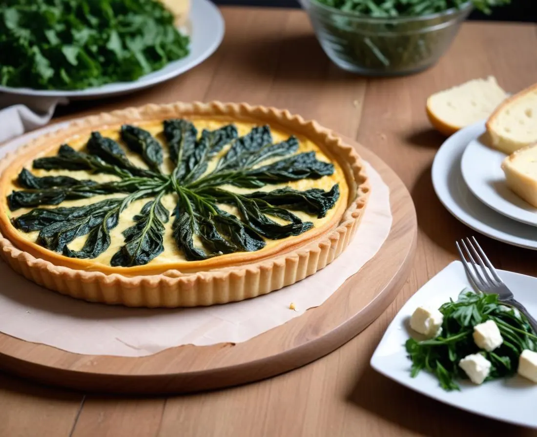 Tarte Épinards et Chèvre, Idéale pour un Repas Convivial