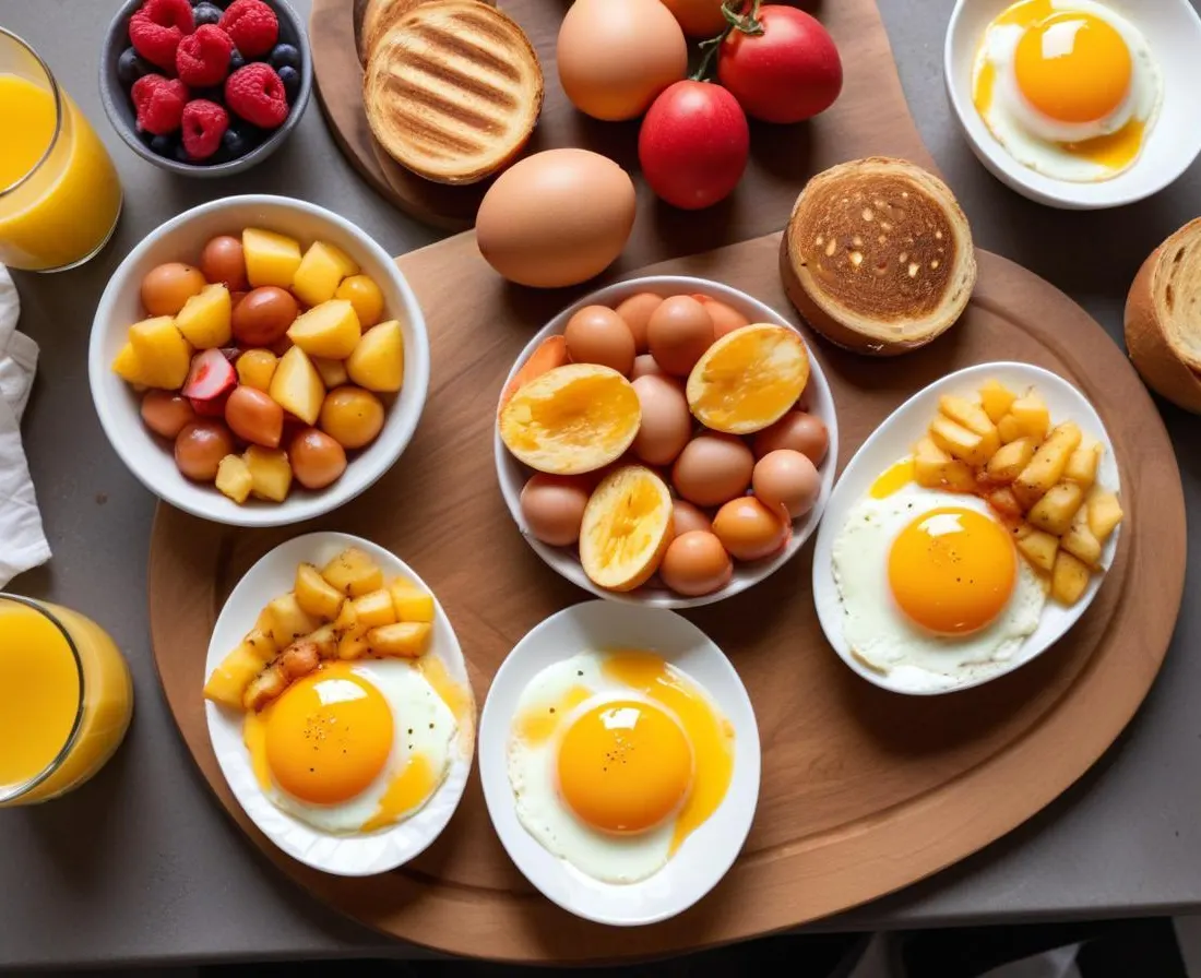 Brunch rapide : Oeufs brouillés crémeux, pain grillé & fruits frais