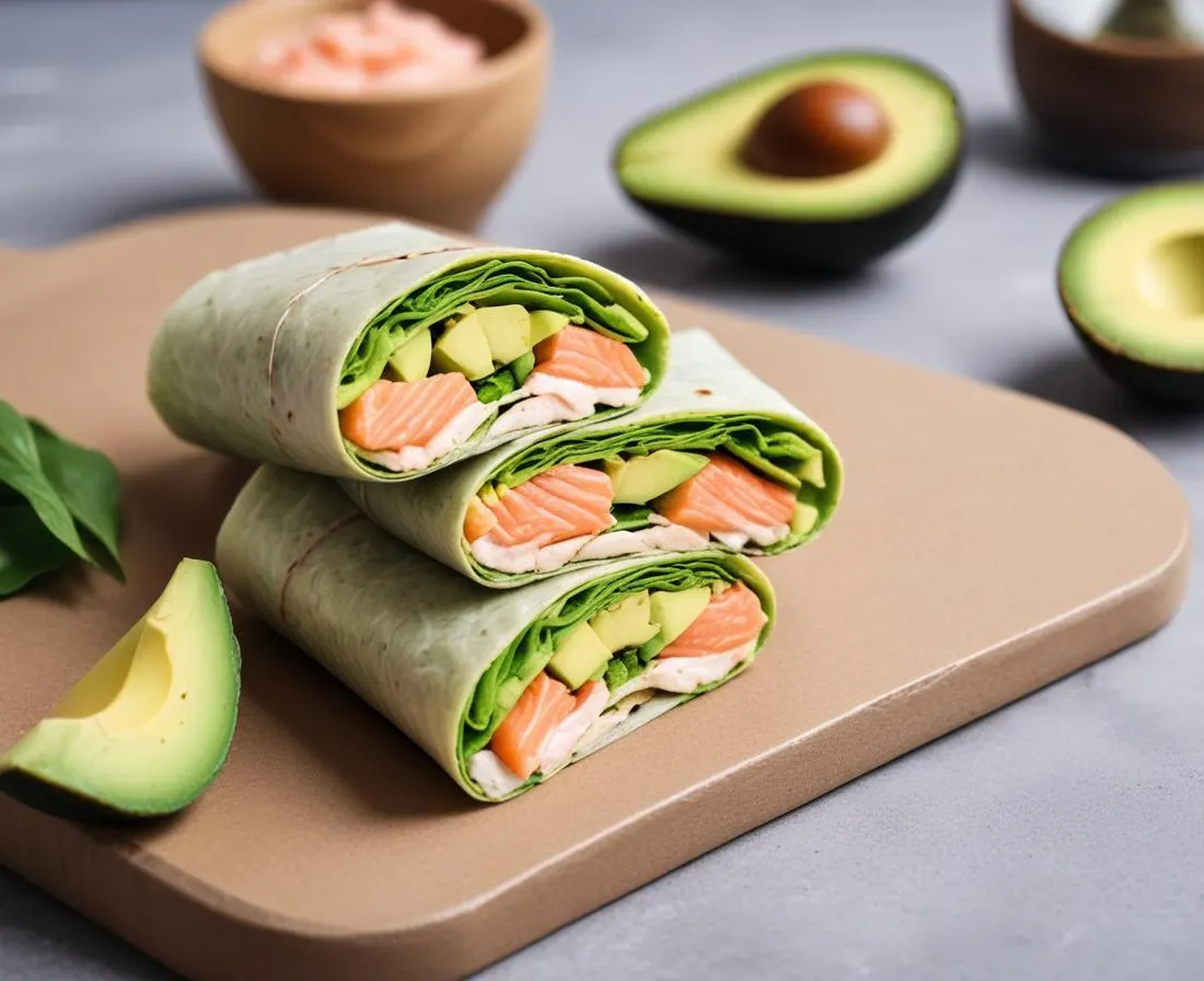Wrap au Saumon Fumé et à l'Avocat