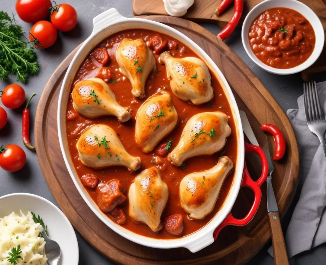 Aiguillettes de Poulet Sauce Crémeuse au Chorizo