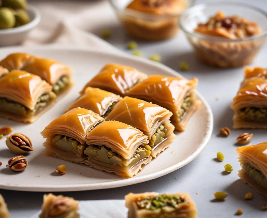 Baklava aux pistaches et miel