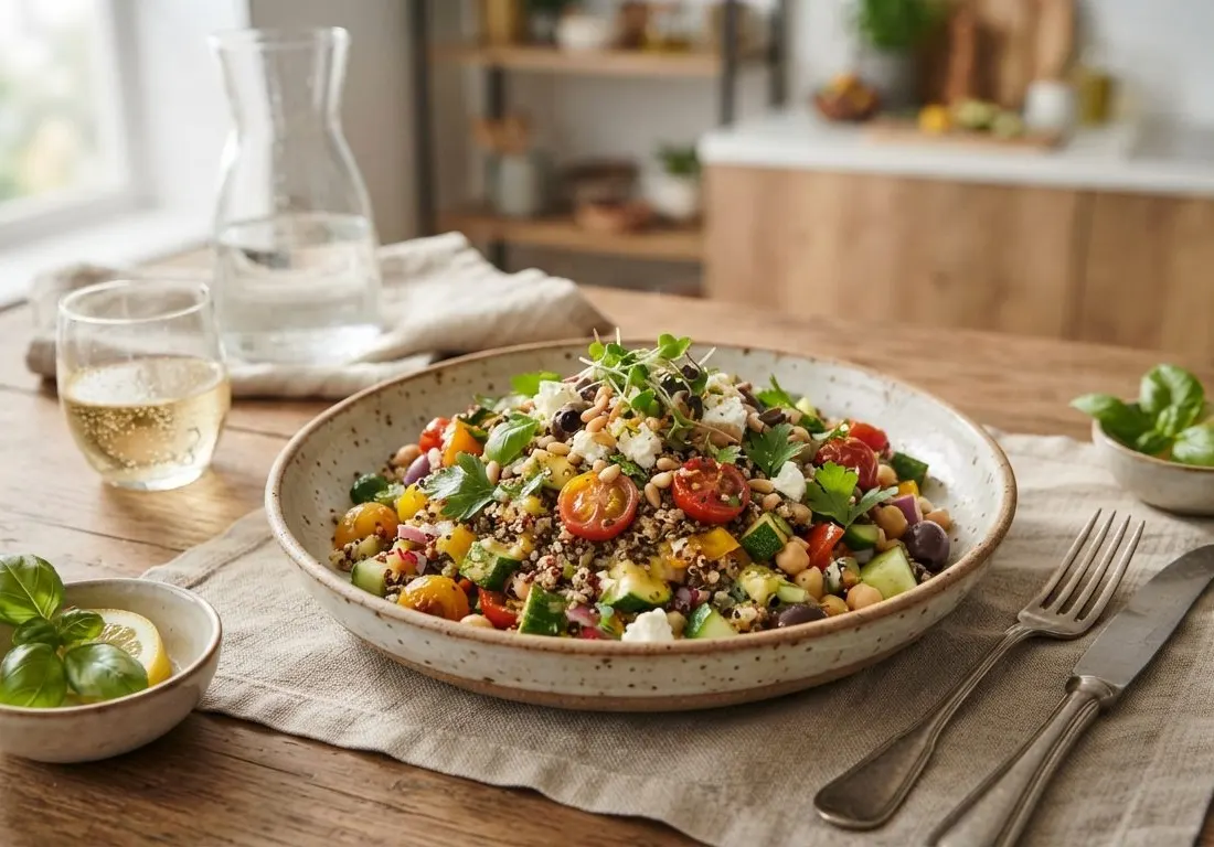 Salade de quinoa aux légumes d'été