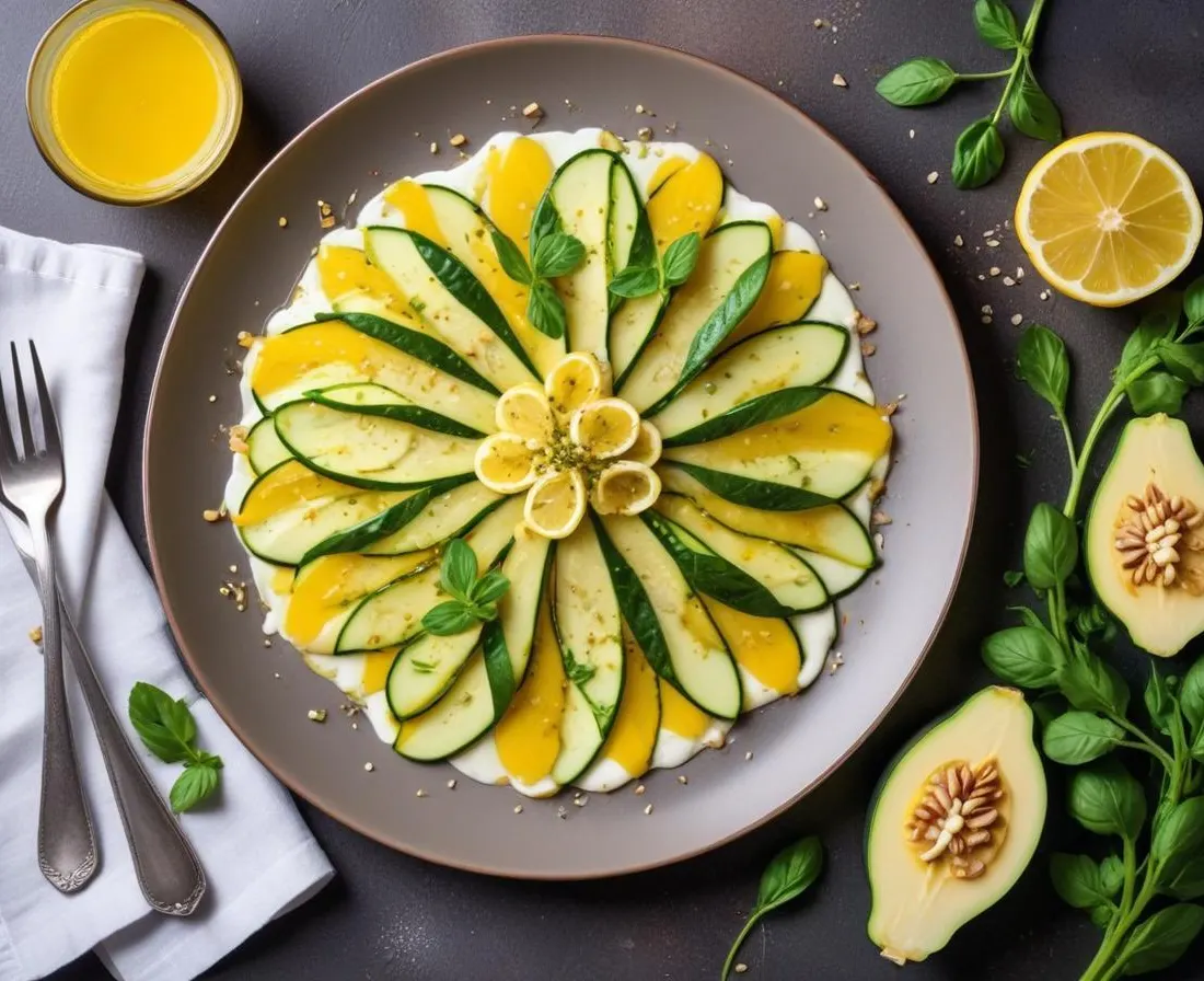 Carpaccio de Courgette au Citron Frais