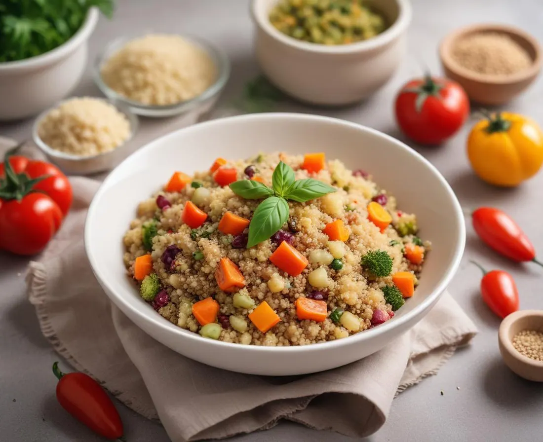 Quinoa aux légumes méditerranéens au Cookeo