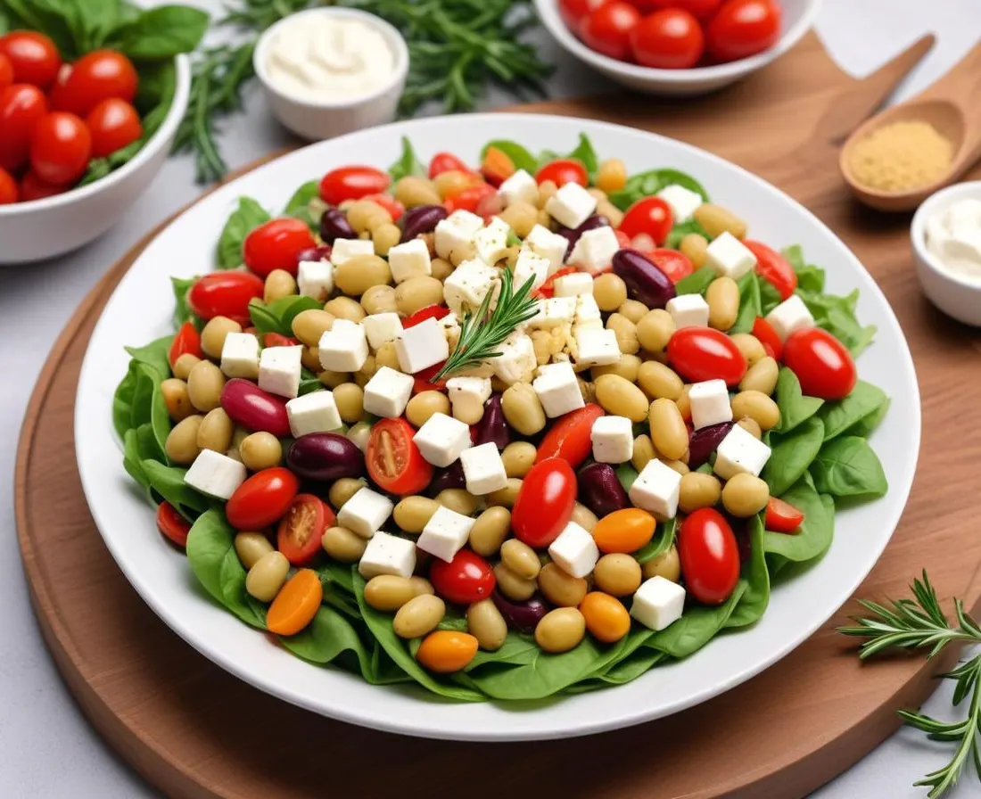 Salade Grecque aux Haricots Blancs