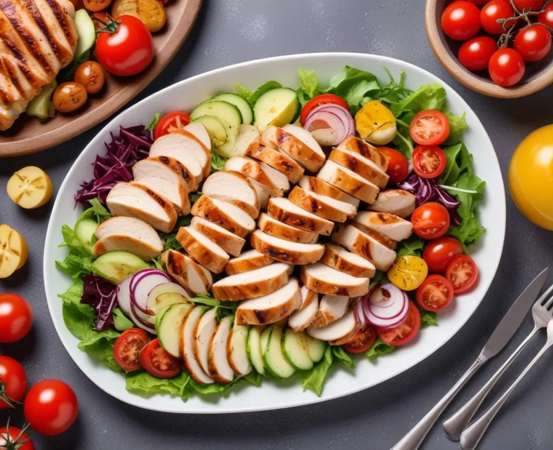 Salade Composée Gourmande au Poulet Grillé
