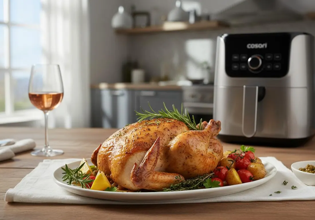 Poulet Rôti aux Herbes au Cosori Dual Blaze