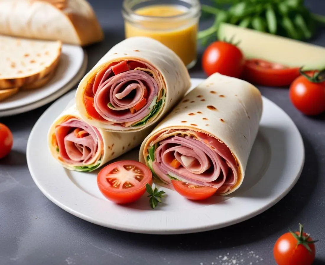 Wrap au Jambon Serrano, Manchego et Tomates Séchées