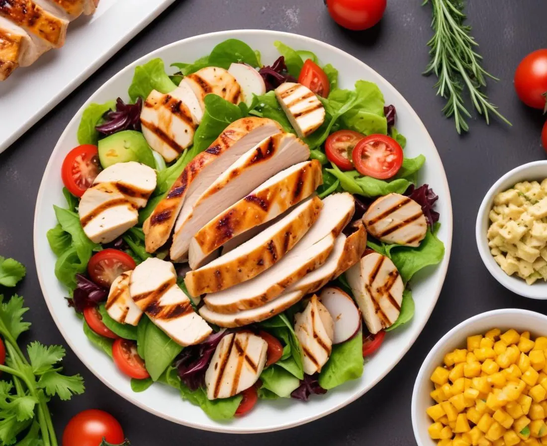 Salade Composée Gourmande au Poulet Grillé