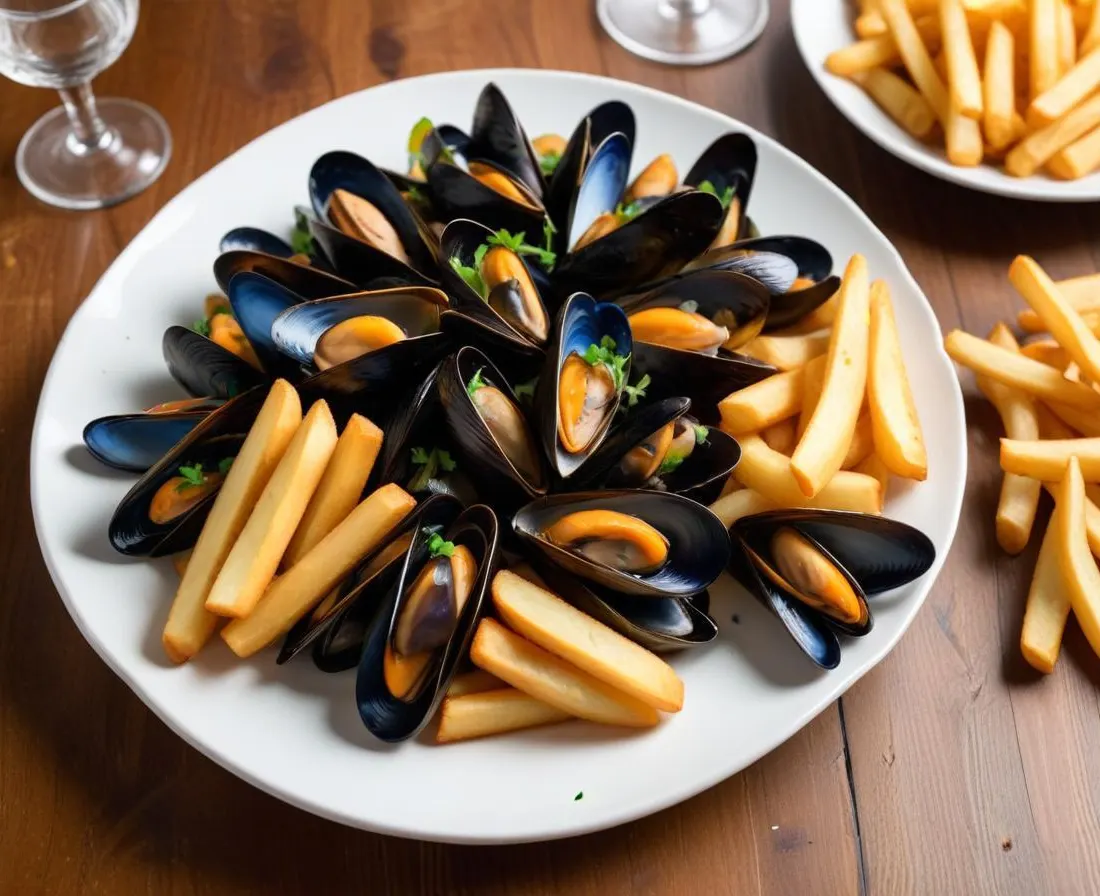 Moules Marinières et Frites Croustillantes