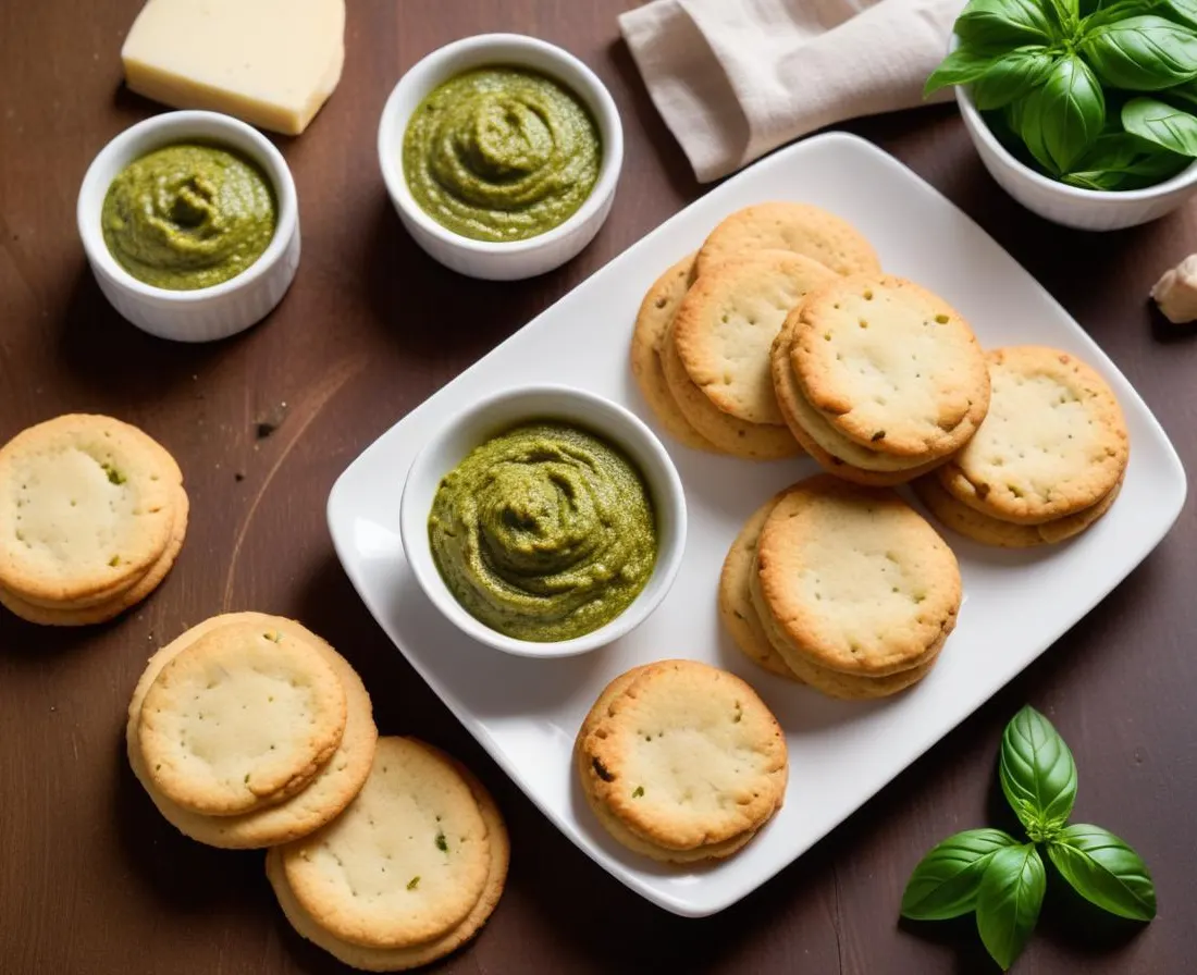 Cookies Salés Pesto et Parmesan