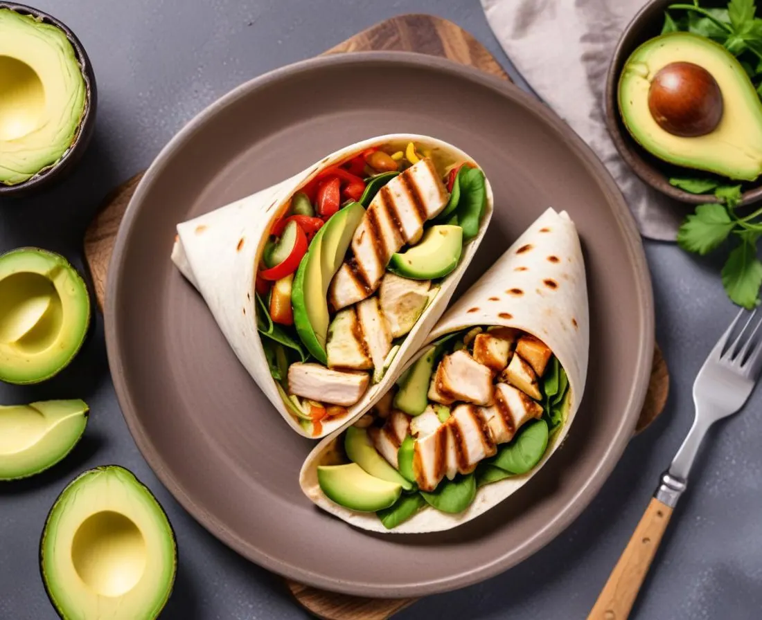 Wrap au Poulet Grillé et Avocat