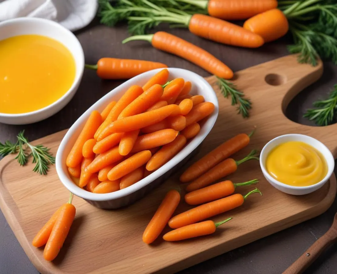 Carottes glacées au beurre