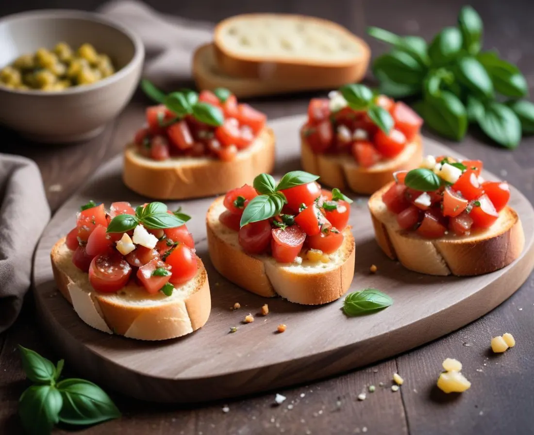 Bruschetta aux fèves et pecorino
